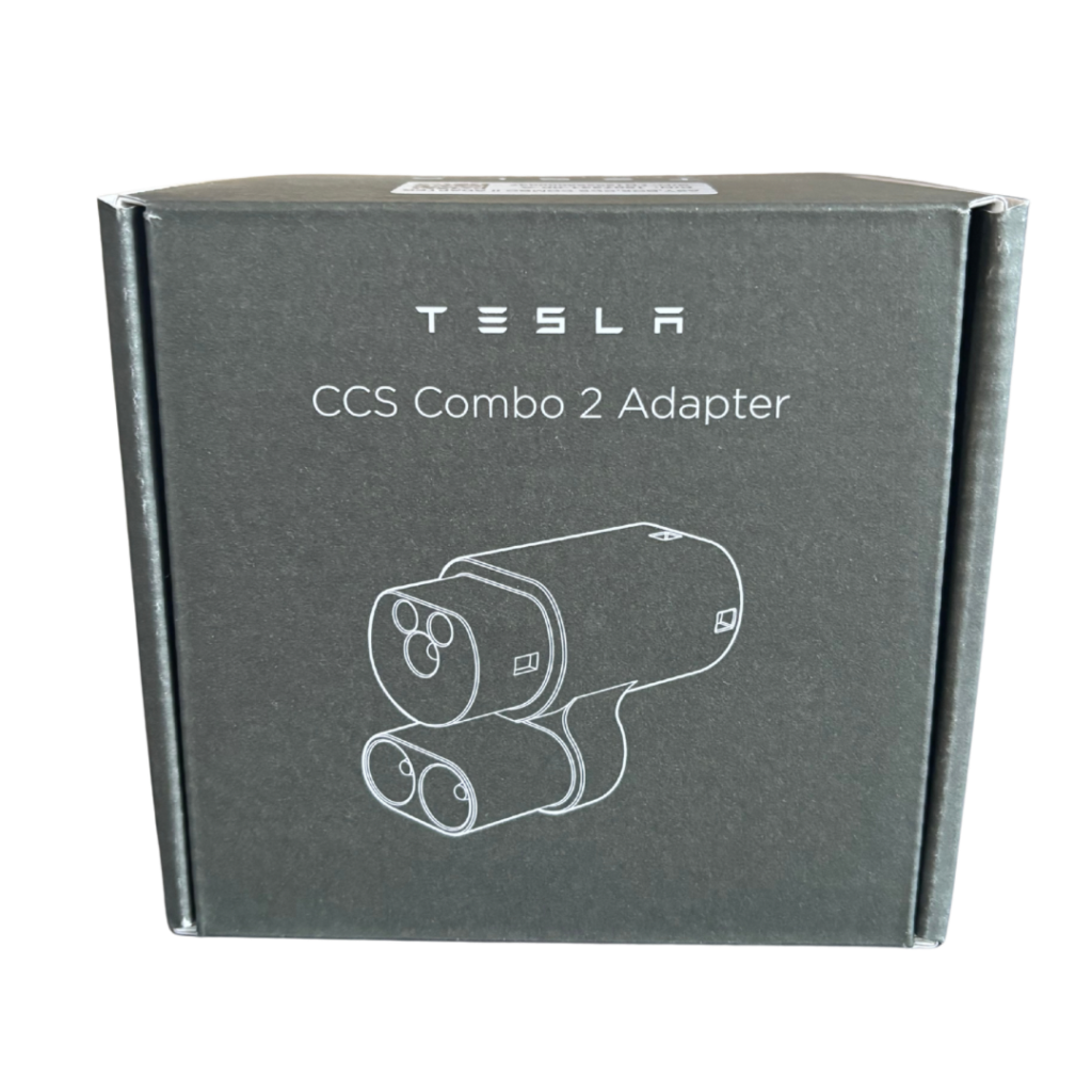 Originalus Tesla (CCS2 -> Type 2) krovimo adapteris